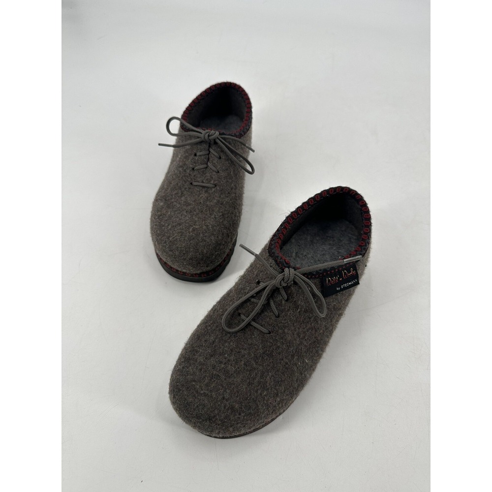 Wild N Wooly By Stegmann Women's Size 6 Wool Gray Ankle Lace Up‎ Shoes